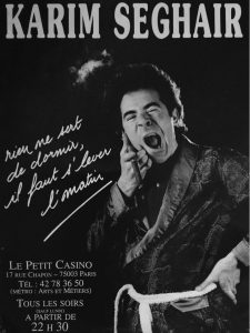 Affiche pour le One man Show : Rien ne sert de dormir, il faut s'lever l'matin