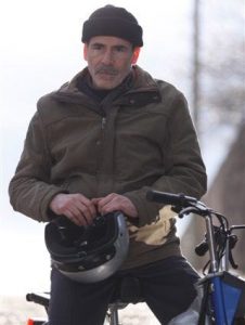 Prise de vue pendant le tournage du film "Coup d’éclat", avec Catherine Frot